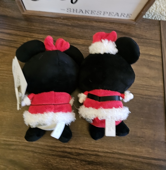 Mickey & Minnie Mouse Hallmark Magnetic Plush Santa Disney 5 In Toy Collectible - Picture 5 of 11